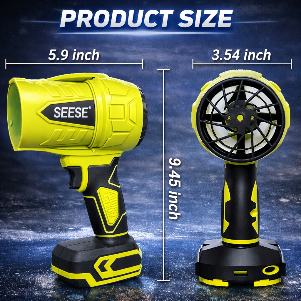 Canon Souffleur Sans Fil Haute Puissance 21V – Déneigement, Séchage & Nettoyage Auto (Universel)